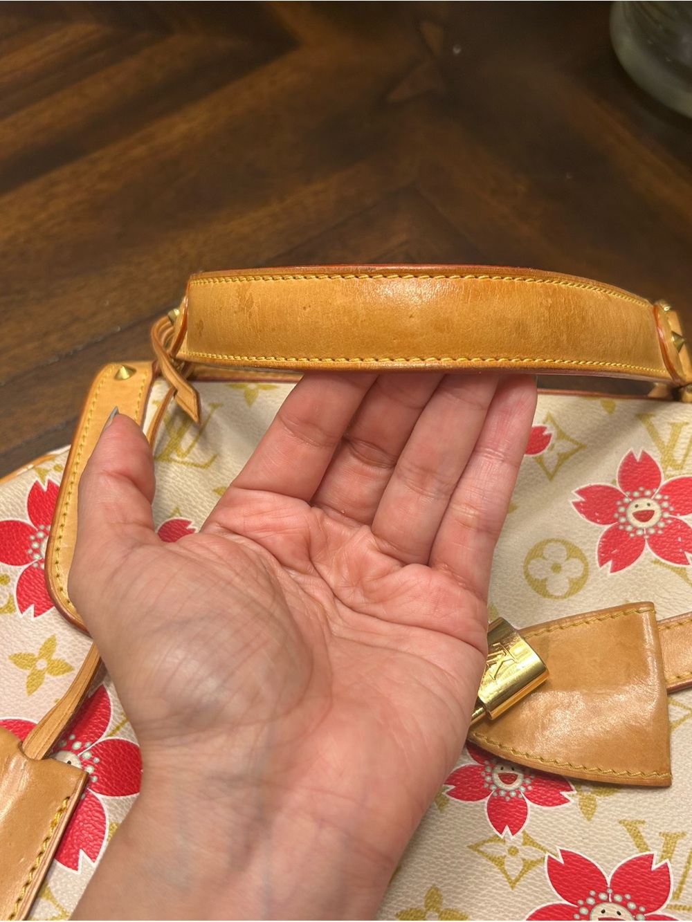 Authentic Louis Vuitton Monogram Takashi Murakami Cherry Blossom Sac - Picture 7 of 15